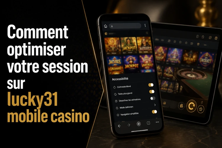 Comment optimiser votre session sur lucky31 mobile casino