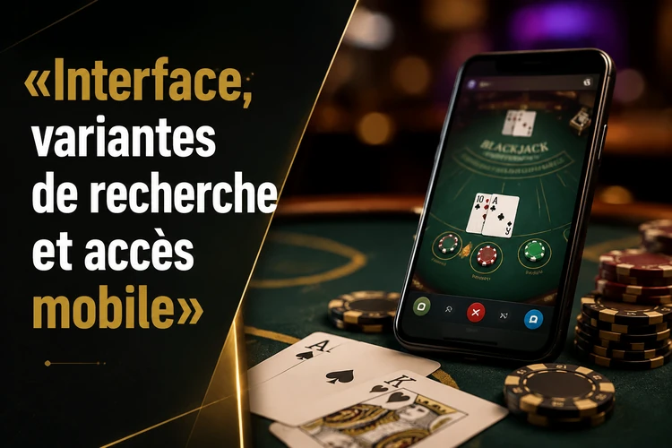 Interface, variantes de recherche et accès mobile