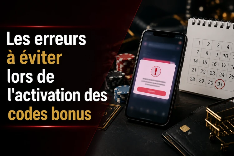 Les erreurs à éviter lors de l'activation des codes bonus
