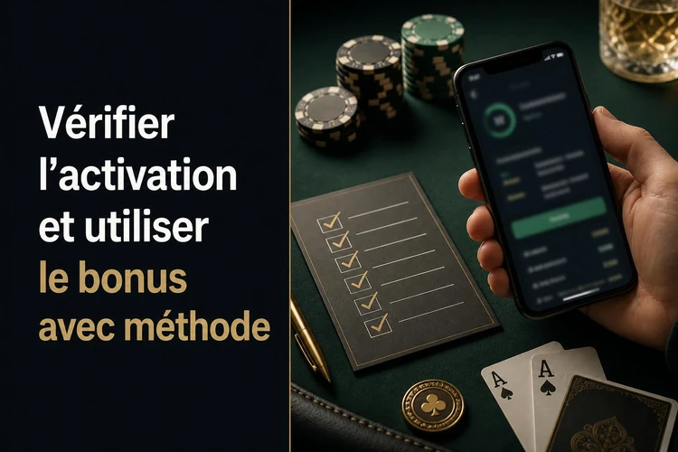 Vérifier l'activation et utiliser le bonus avec méthode