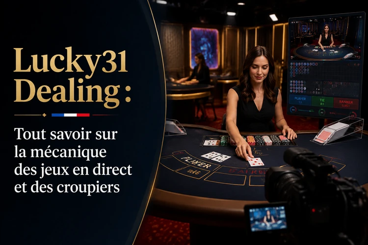 Lucky31 Dealing: Tout savoir sur la mécanique des jeux en direct et des croupiers