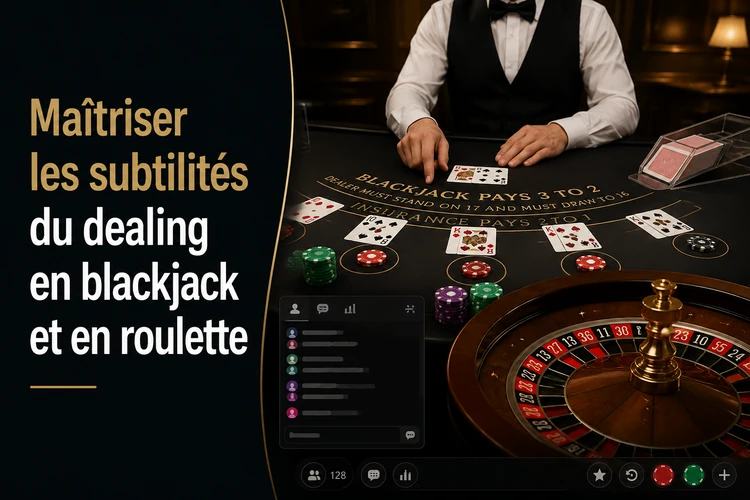 Maîtriser les subtilités du dealing en blackjack et en roulette