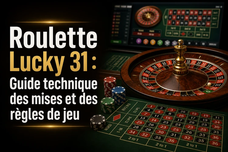 Roulette Lucky 31: Guide technique des mises et des règles de jeu